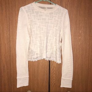 Free People women’s ivory sweater large